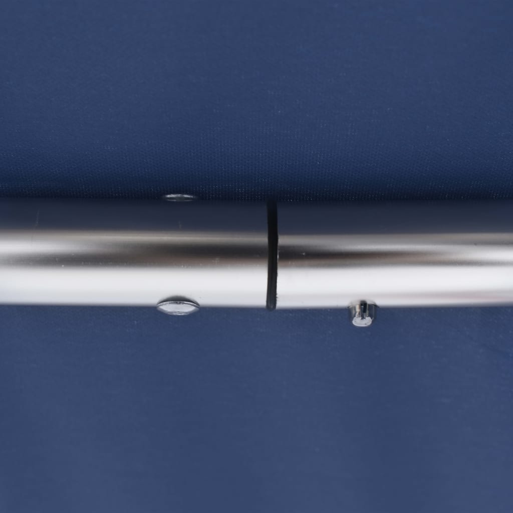 vidaXL trīsloku motorlaivas jumts, zils, 183x196x137 cm