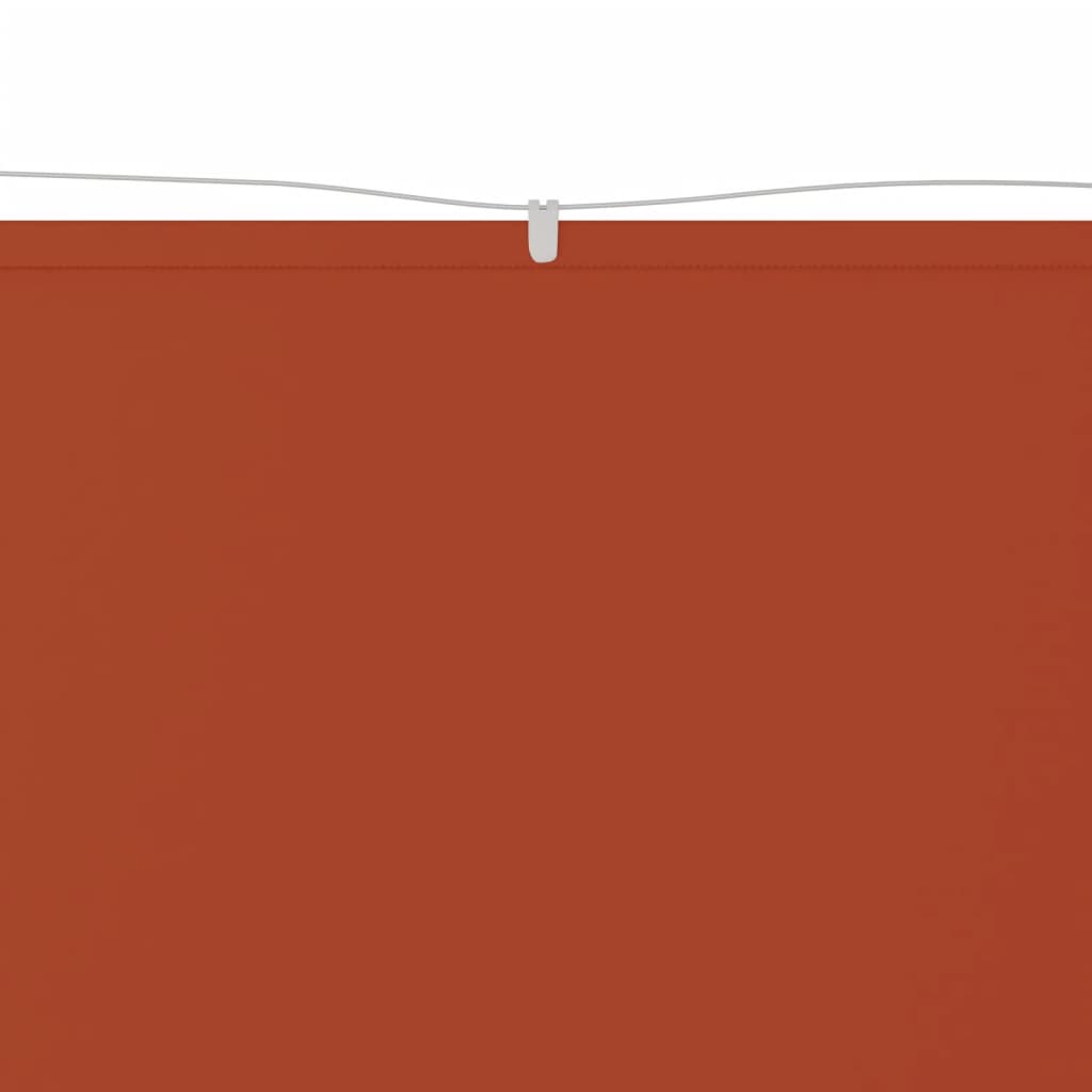 vidaXL vertikāla markīze, sarkanbrūna, 60x1000 cm, Oksfordas audums