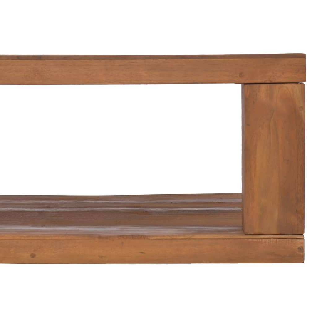 vidaXL kafijas galdiņš, 90x50x35 cm, masīvs tīkkoks