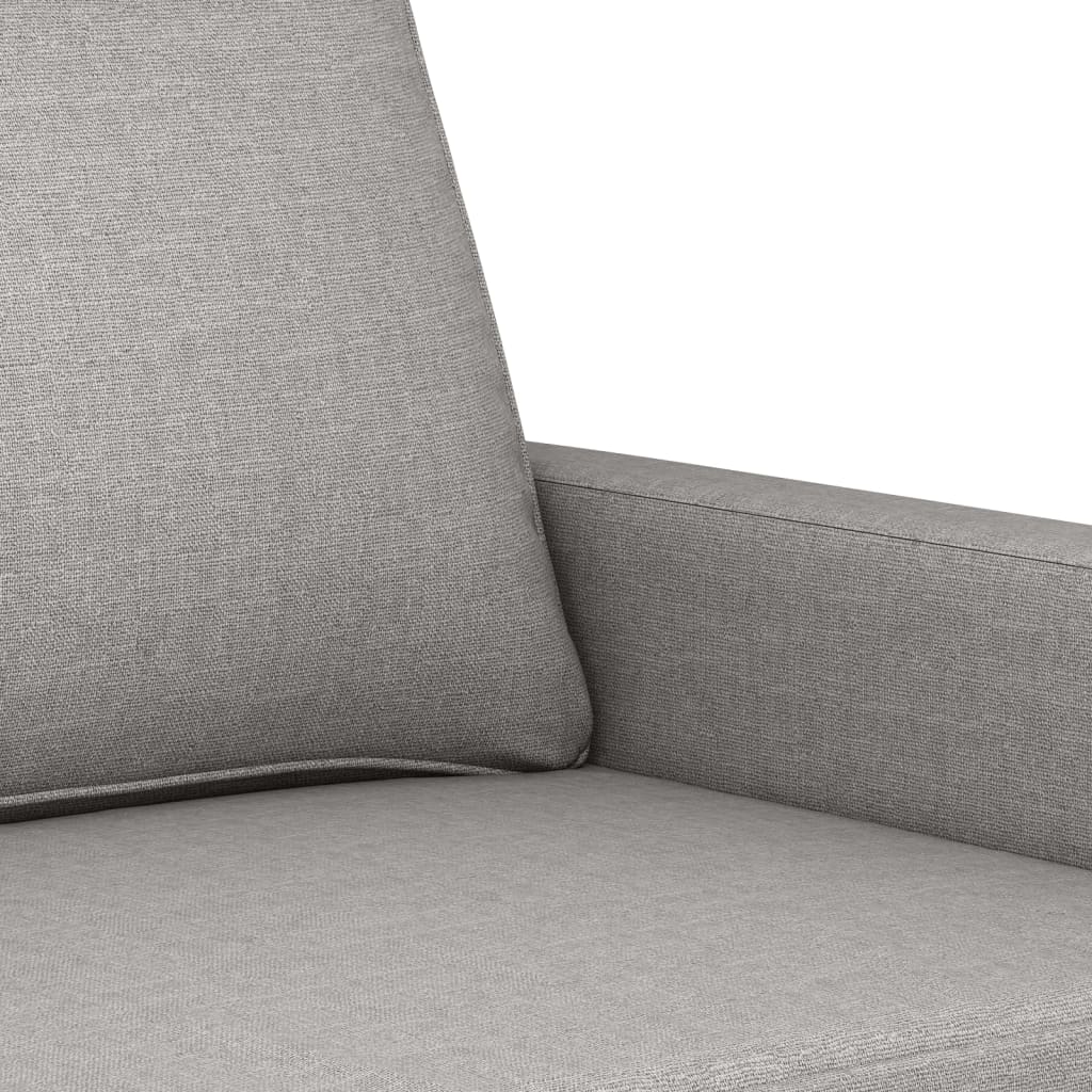 vidaXL divvietīgs dīvāns, tumši pelēks audums, 140 cm