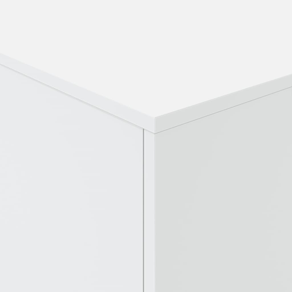 vidaXL kafijas galdiņš ar LED, balts, 90x50x40 cm