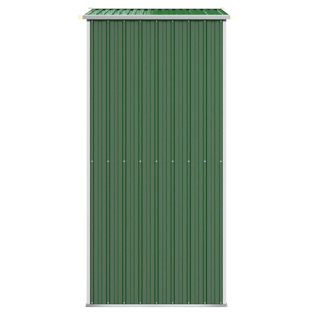 vidaXL dārza šķūnis, zaļš, 192x108x223 cm, cinkots tērauds