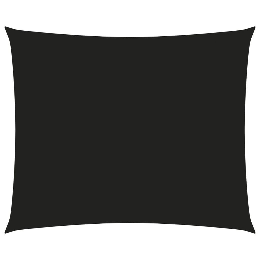 vidaXL saulessargs, taisnstūra forma, 3,5x4,5 m, melns oksforda audums
