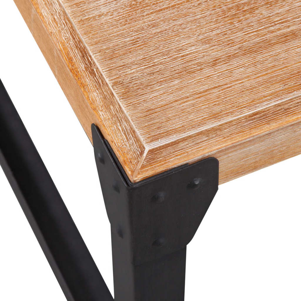 vidaXL kafijas galdiņš, 100x60x45 cm, akācijas masīvkoks