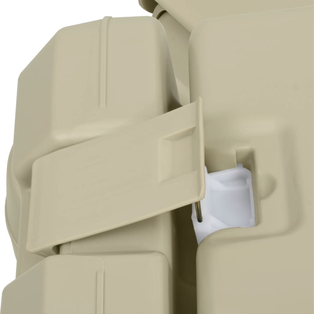 vidaXL pārnēsājama kempinga tualete 10+10L, ar izlietni 20 L, pelēka