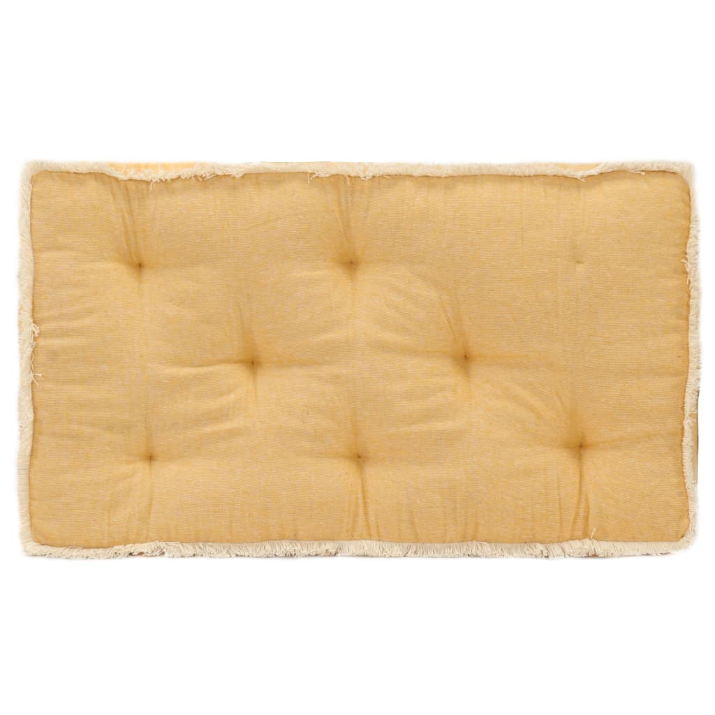 vidaXL palešu dīvāna matracis, 73x40x7 cm, dzeltens