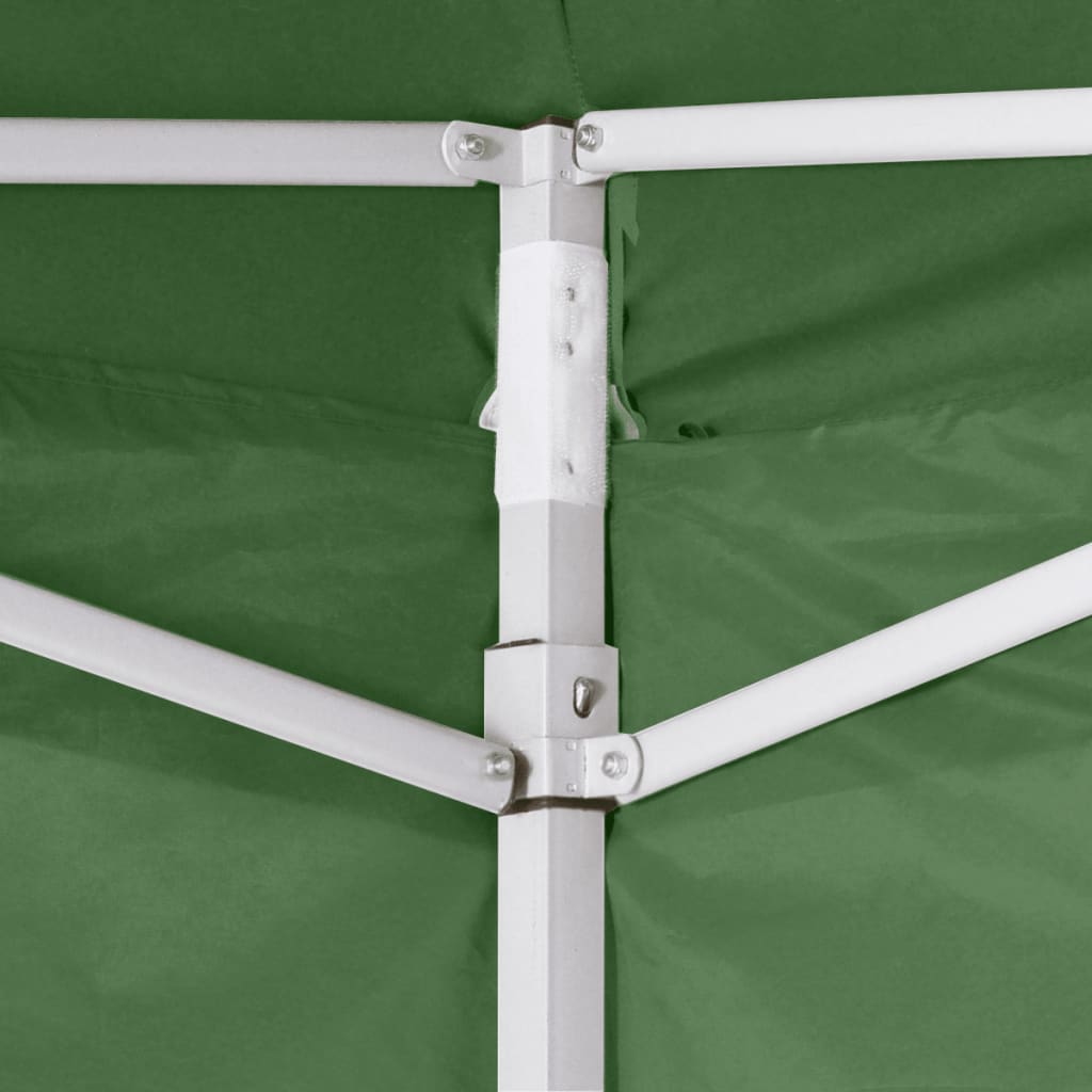 vidaXL saliekama telts ar 2 sienām, 3x3 m, zaļa