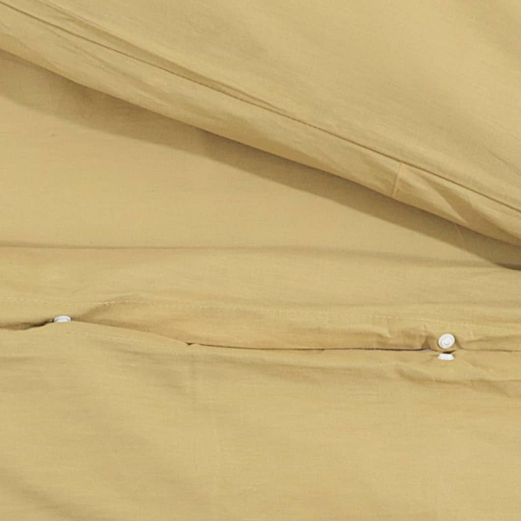vidaXL gultasveļas komplekts, pelēkbrūns, 140x200 cm, kokvilna