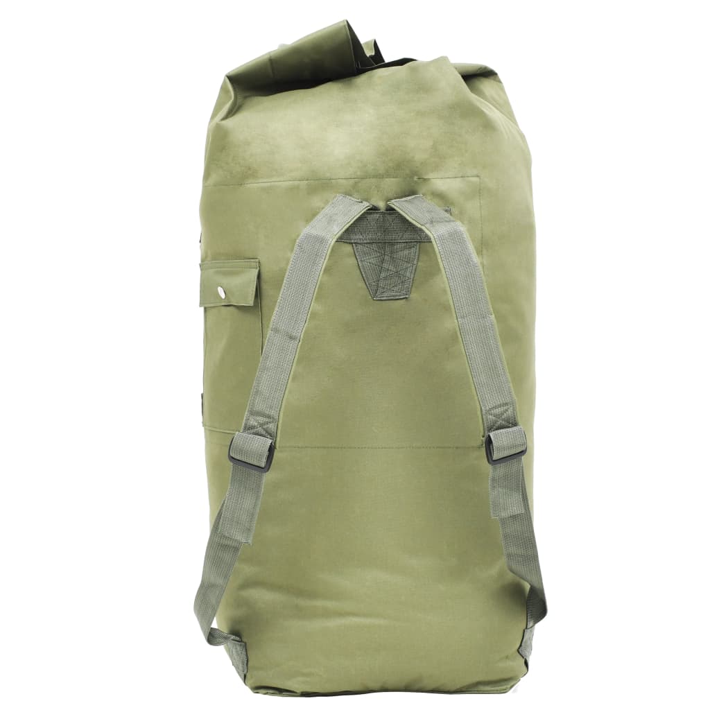 vidaXL ceļojuma soma, armijas stils, 85 L, olīvu zaļa