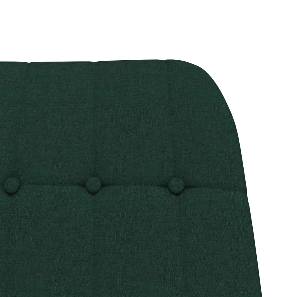 vidaXL šūpuļkrēsls, tumši zaļš audums