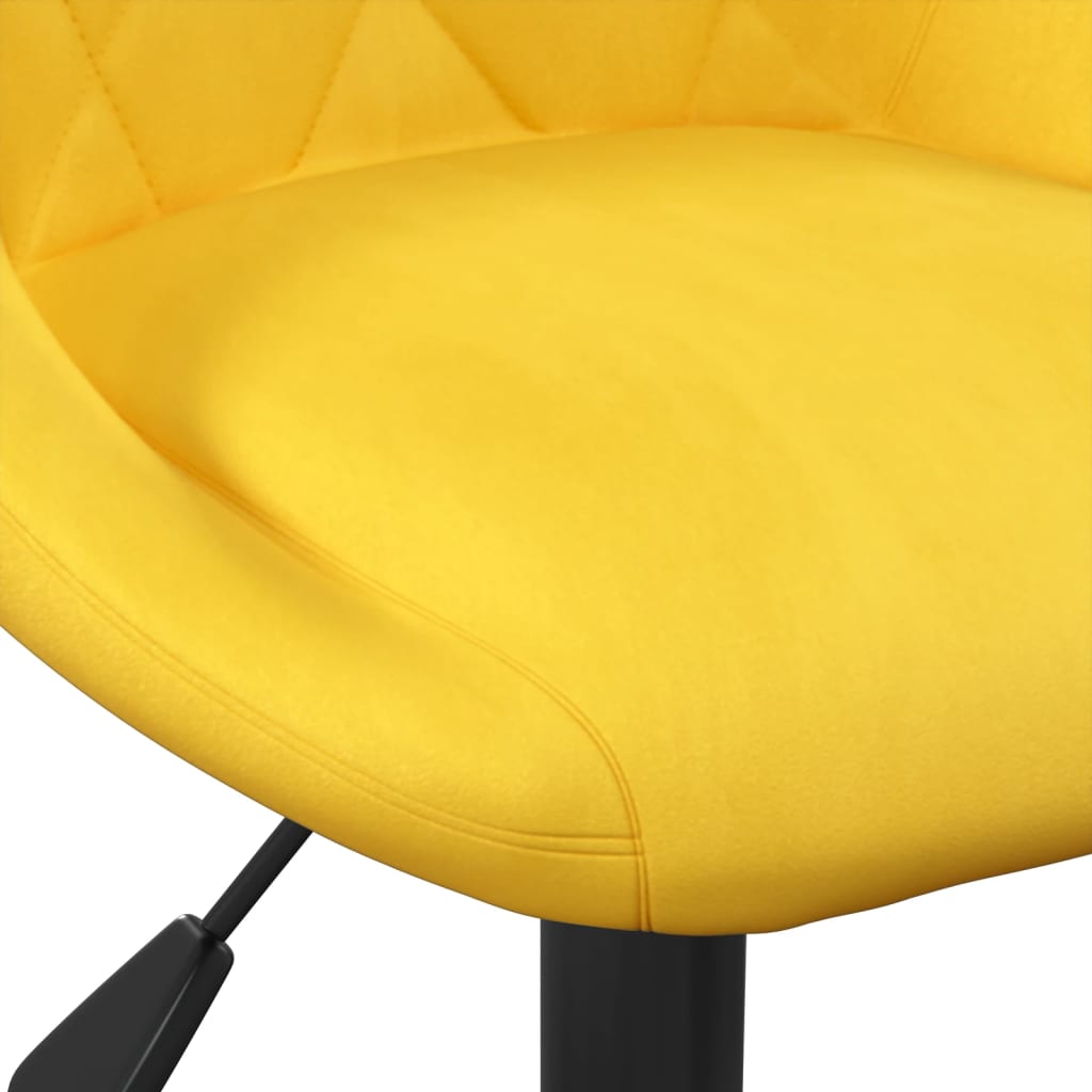 vidaXL bāra krēsls, sinepju dzeltens samts