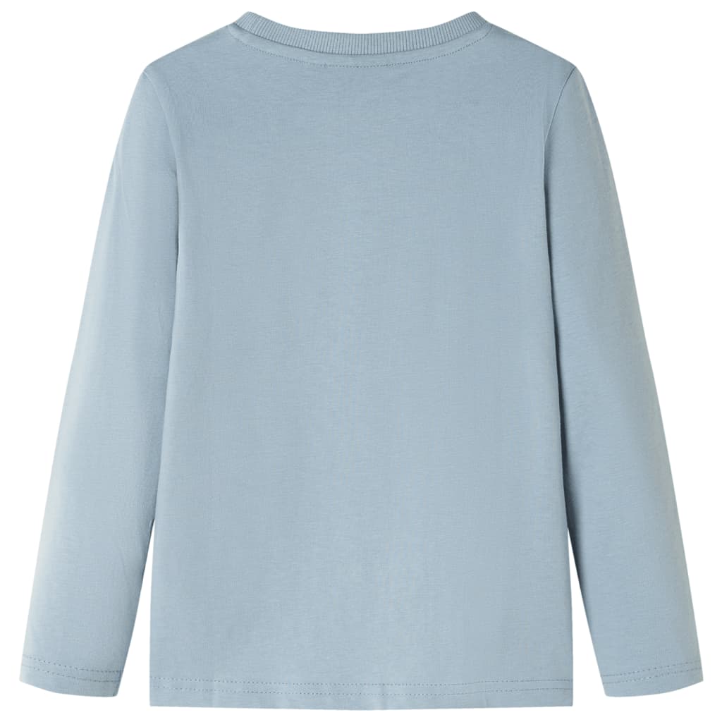 Bērnu krekls ar garām piedurknēm, gaiši zils, 92