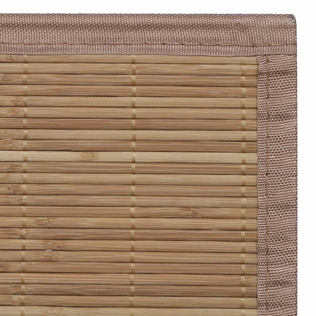 Paklājs, taisnstūra, brūns bambuss, 150x200 cm