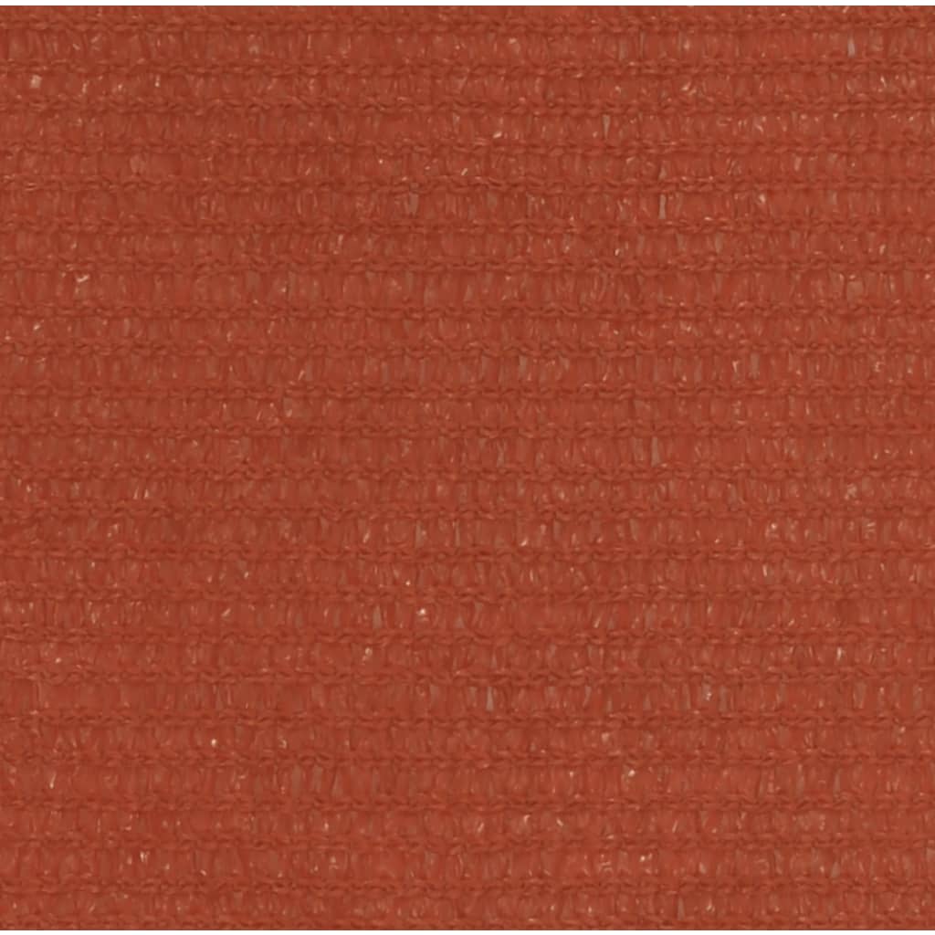 vidaXL saulessargs, 160 g/m², sarkanbrūns, 4x4x4 m, HDPE