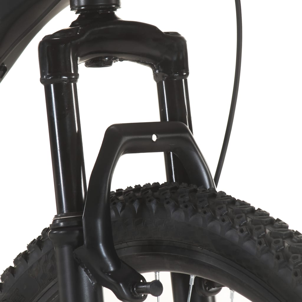 vidaXL kalnu velosipēds, 21 ātrums, 27,5'', 38 cm, melns