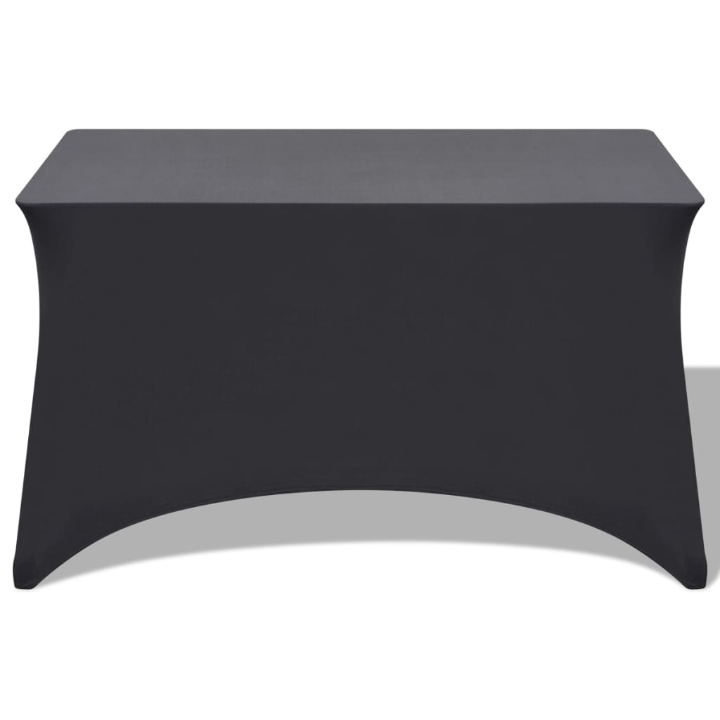vidaXL galda pārvalki, 2 gab.,183x76x74 cm, elastīgi, antracītpelēki