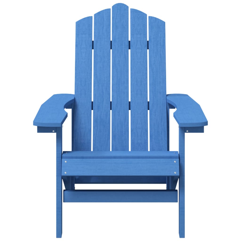vidaXL dārza krēsls, HDPE, jūras zils