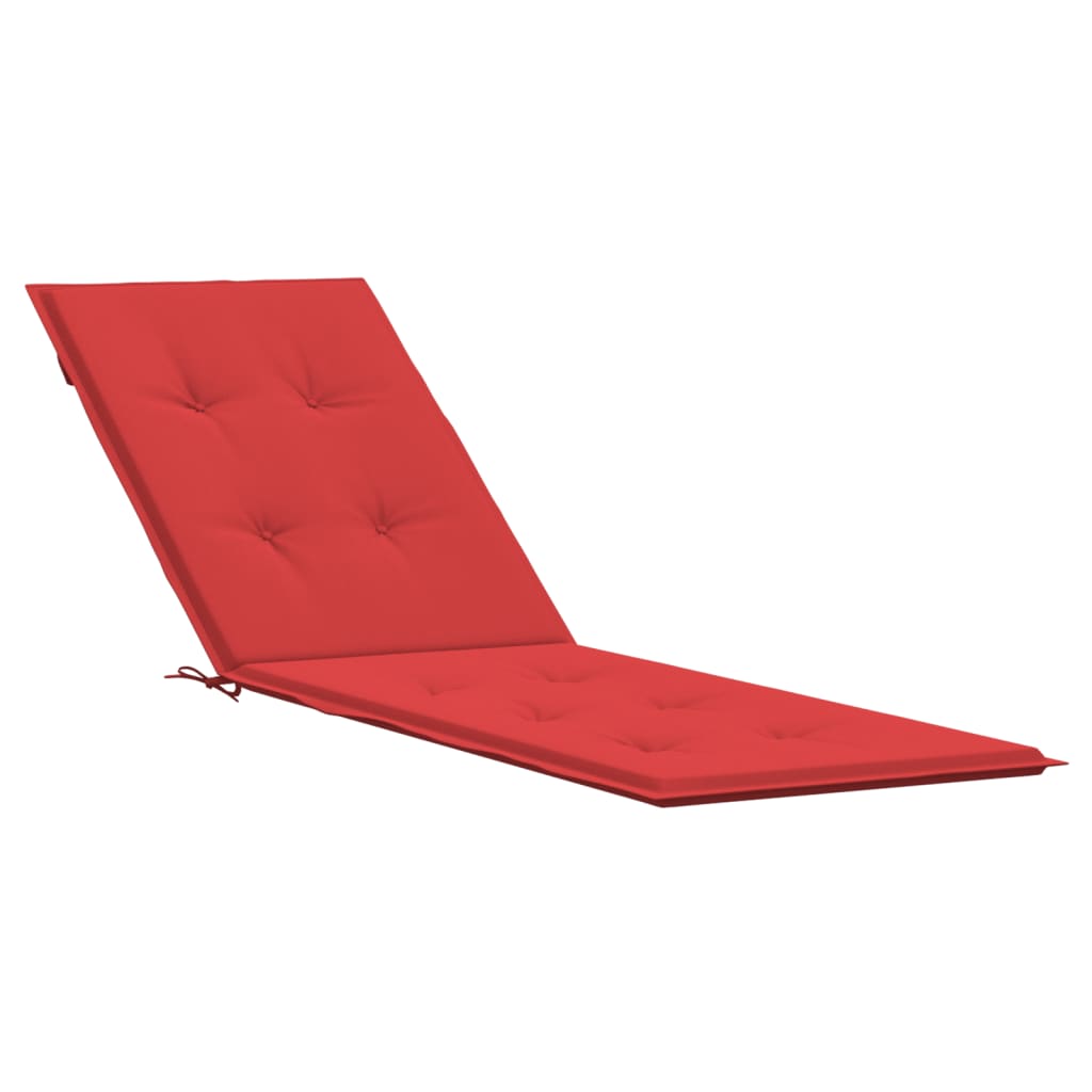 vidaXL atpūtas krēsla matracis, sarkans, (75+105)x50x3 cm