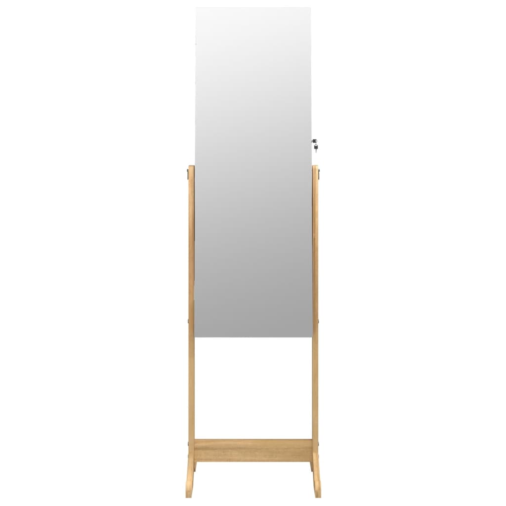 vidaXL rotaslietu skapītis ar spoguli, 42x38x152 cm