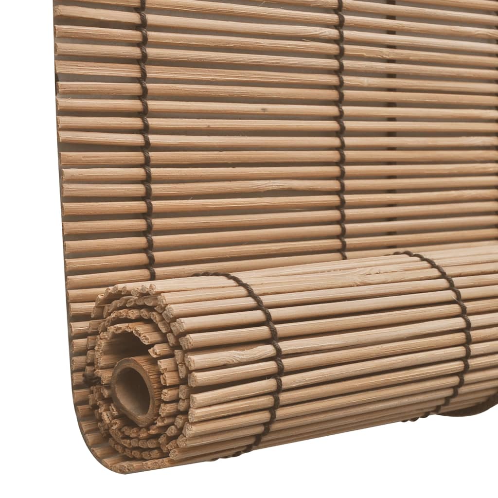 vidaXL ruļļu žalūzija, brūns bambuss, 150x220 cm