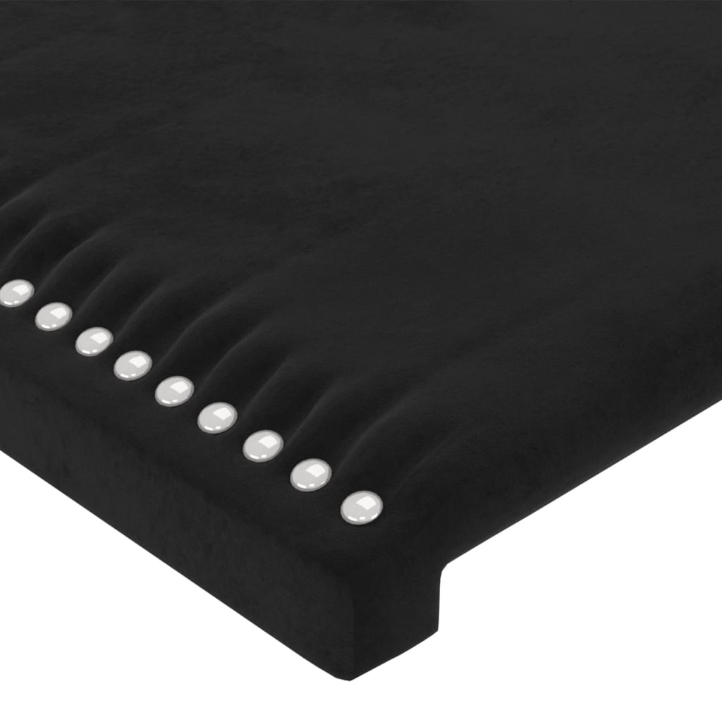 vidaXL gultas galvgaļi, 2 gab., 90x5x78/88 cm, melns samts