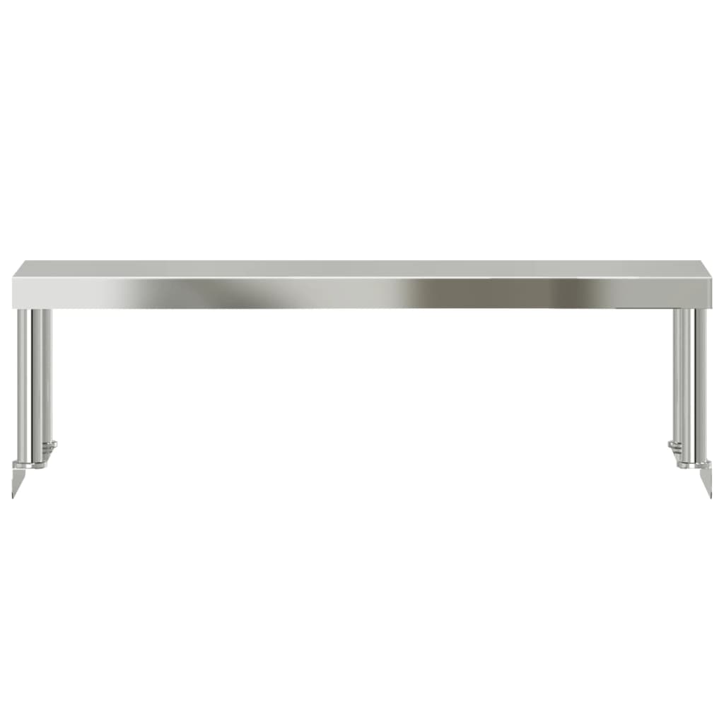 vidaXL galda virsplaukts, 110x30x35 cm, nerūsējošs tērauds