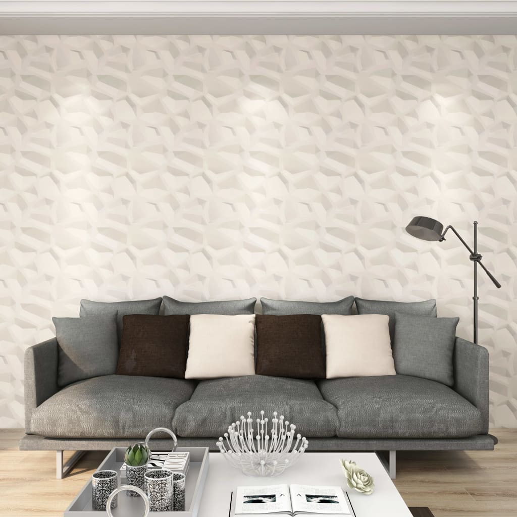 vidaXL sienas paneļi, 24 gab., 3D, 0,5x0,5 m, 6 m²