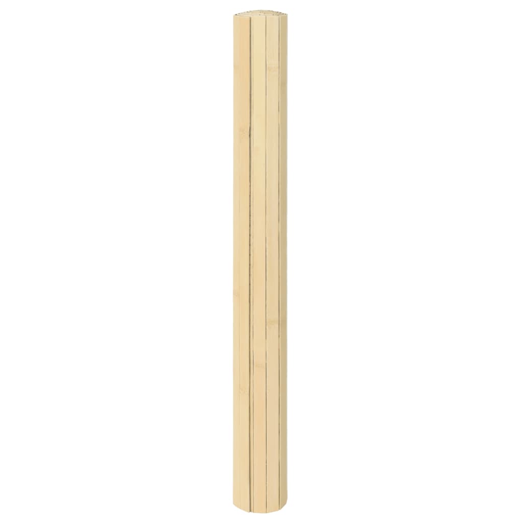 vidaXL paklājs, taisnstūra forma, dabīga krāsa, 60x500 cm, bambuss