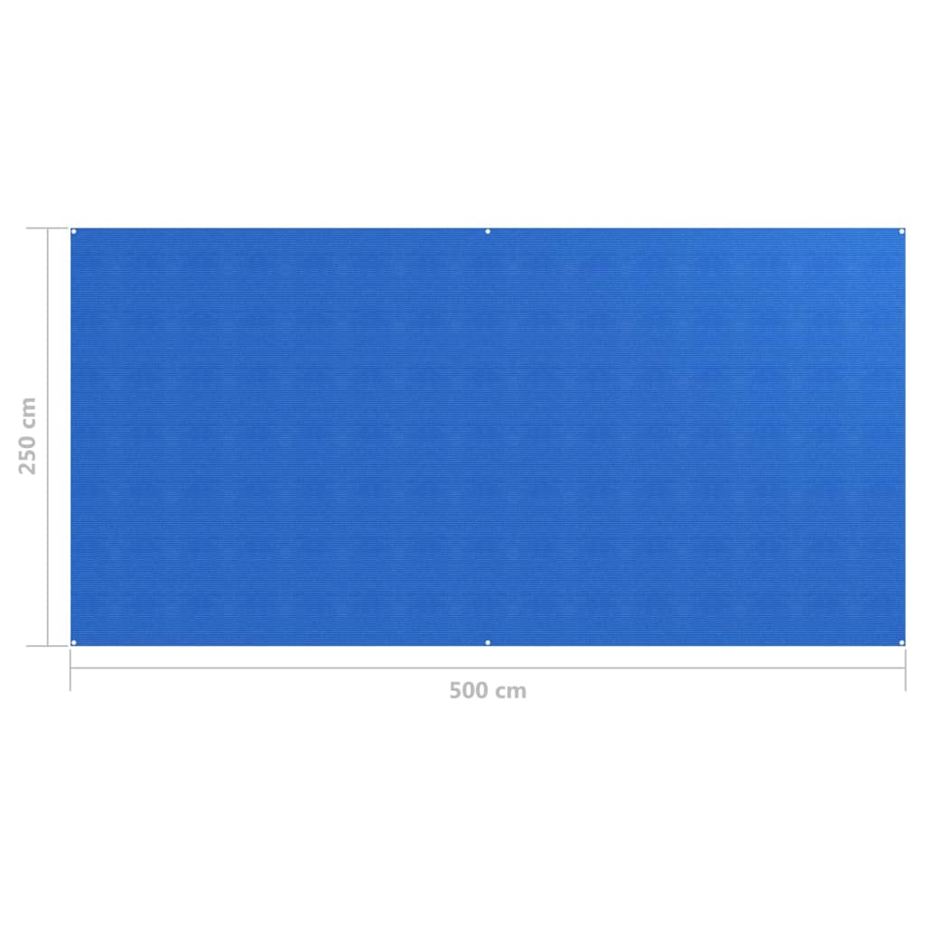 vidaXL telts paklājs, 250x500 cm, zils