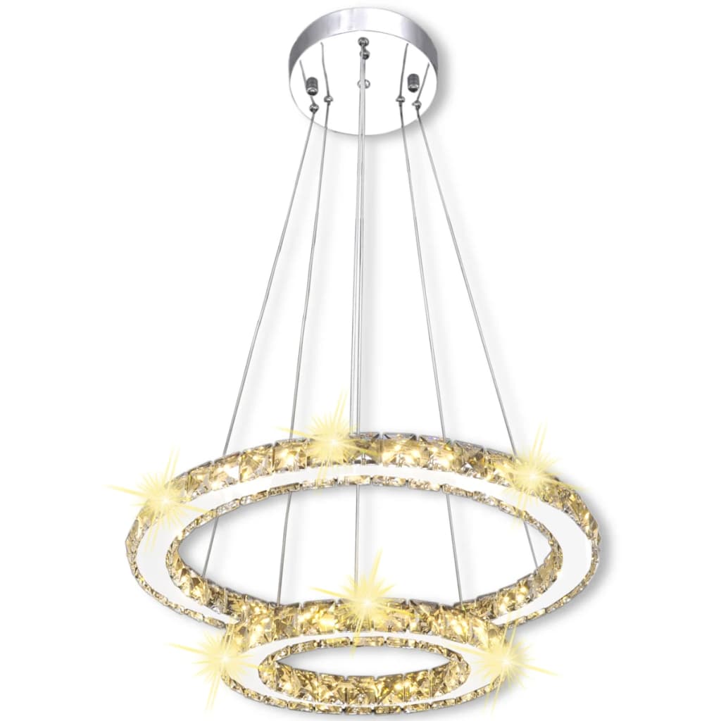 LED kristāla lampa ar gredzenveida dizainu, 23,6 W