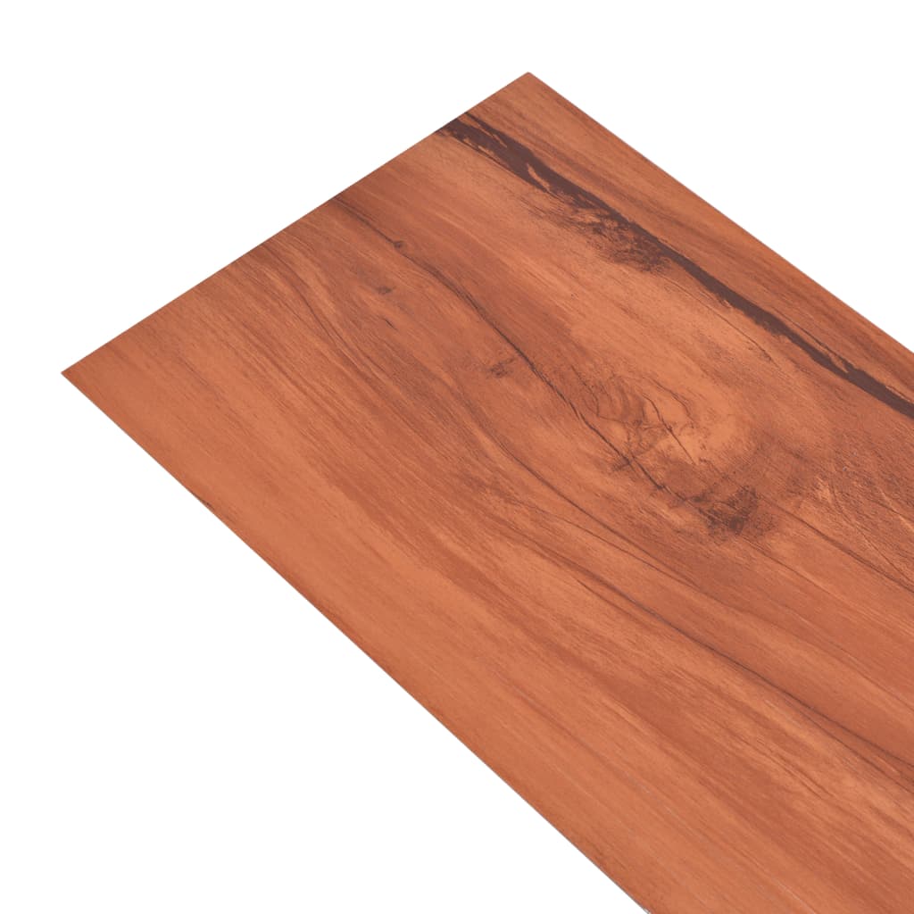 vidaXL grīdas dēļi, pašlīmējoši, 5,21 m², 2 mm, gobas koka krāsa, PVC
