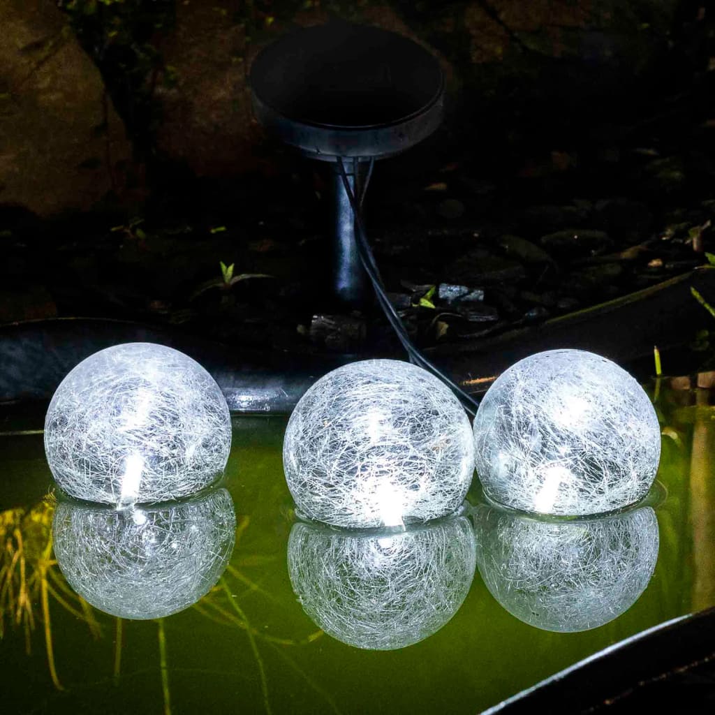 HI solāra dīķī peldoša LED lampa, 9 cm