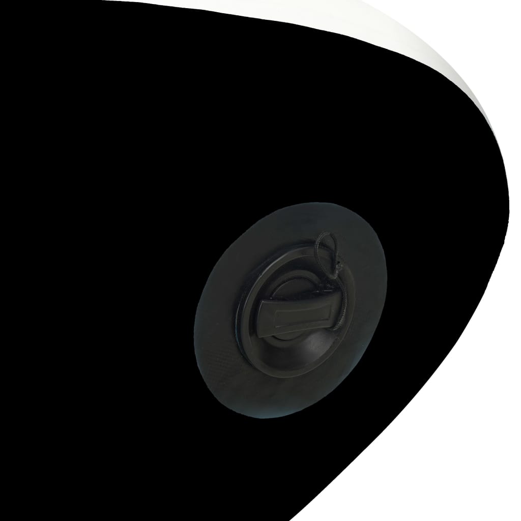 vidaXL piepūšams SUP dēlis, 366x76x15 cm, melns