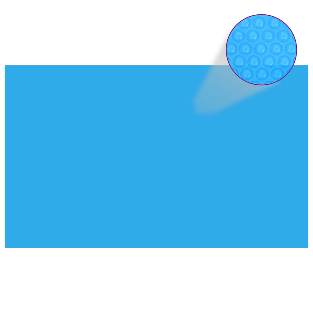 vidaXL baseina pārklājs, 1000x600 cm, četrstūra, PE, zils