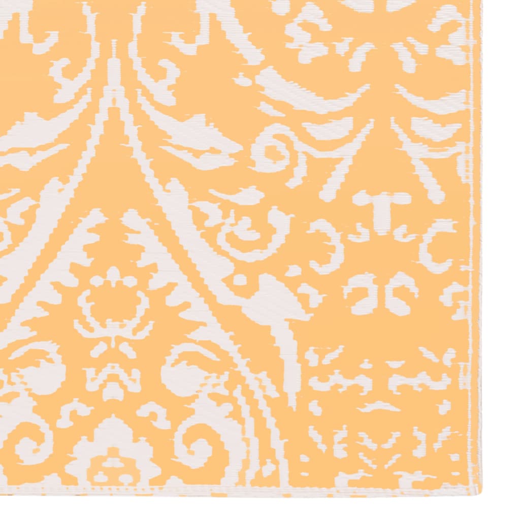 vidaXL āra paklājs, 80x150 cm, oranžs un balts PP