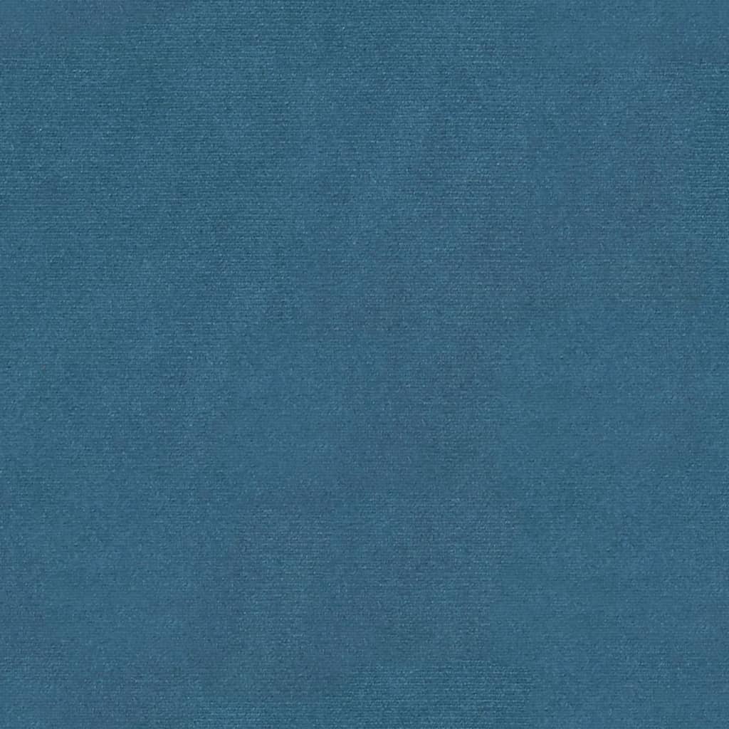 vidaXL uzglabāšanas sols, zils, 110x45x49 cm, lins