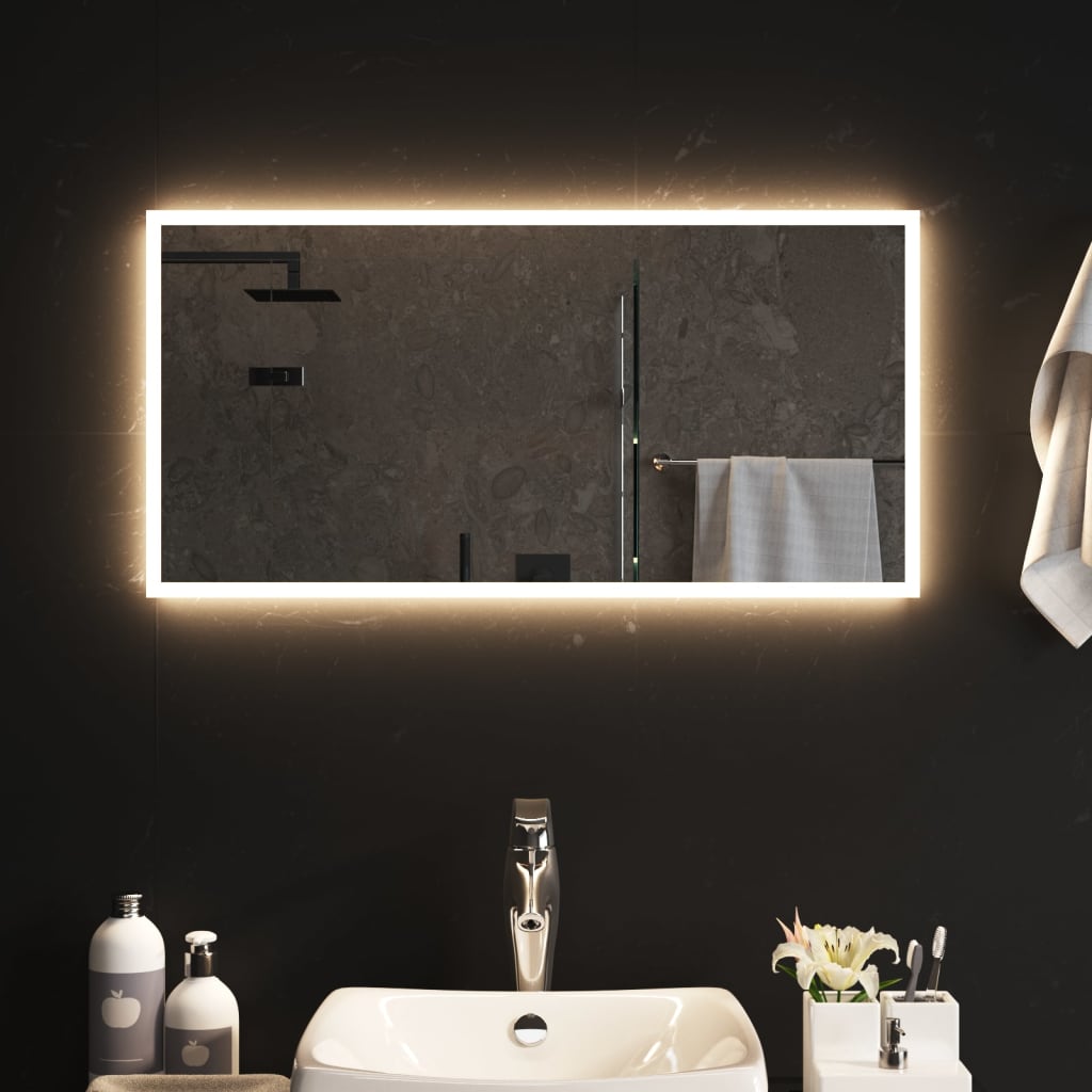 vidaXL vannasistabas spogulis ar LED, 40x80 cm