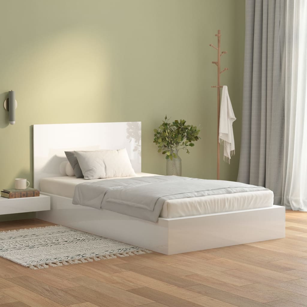 vidaXL gultas galvgalis, balts, 120x1,5x80 cm, inženierijas koks