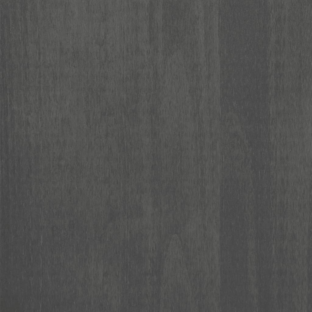 vidaXL skapis HAMAR, tumši pelēks, 89x50x180 cm, priedes masīvkoks