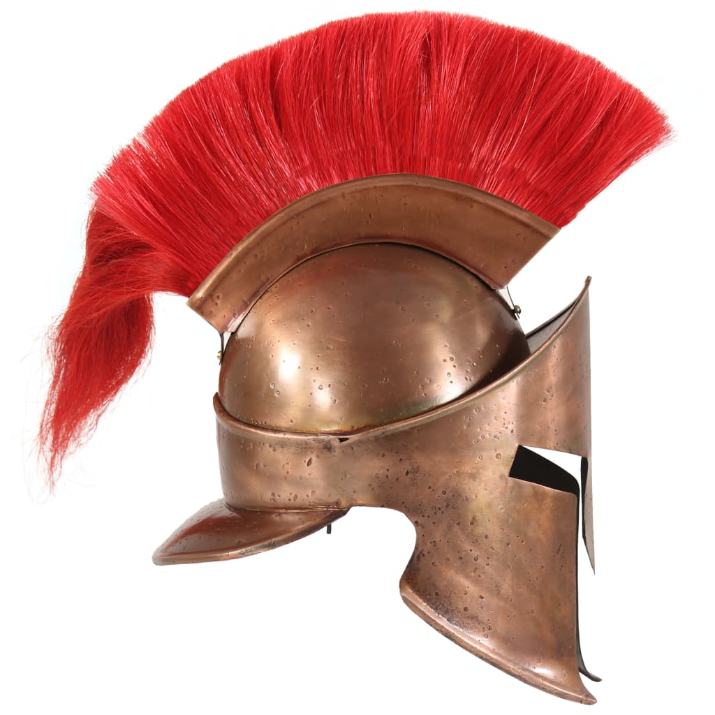 vidaXL grieķu karotāju bruņucepure, replika, vara krāsas tērauds
