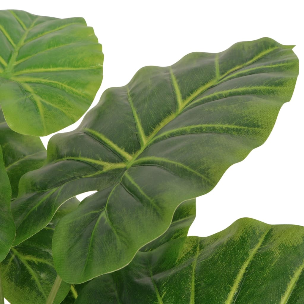 vidaXL mākslīgais augs, kolokāzija ar podiņu, 45 cm, zaļš