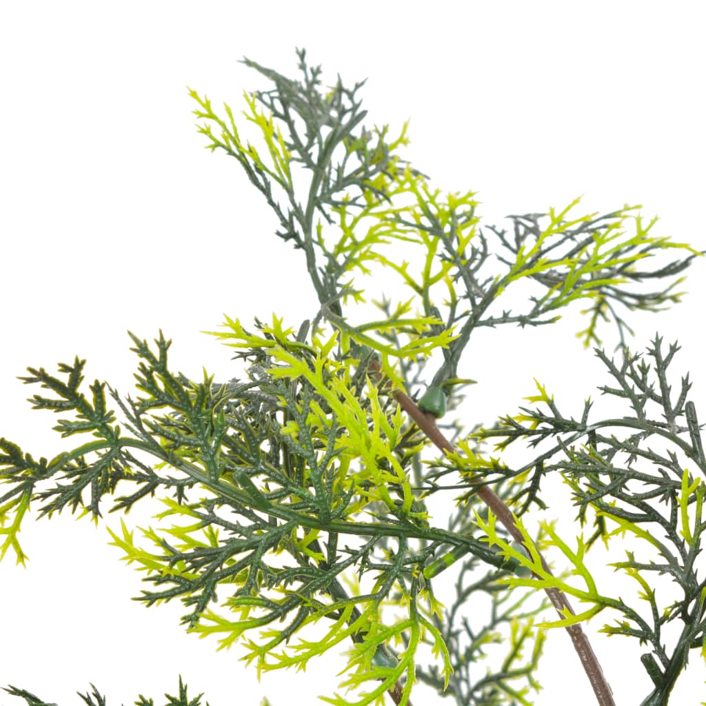 vidaXL mākslīgais augs, ciprese ar podiņu, zaļš, 120 cm