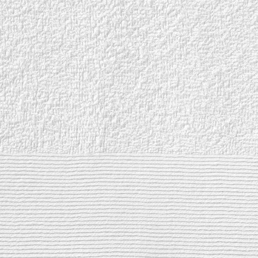 vidaXL saunas dvieļi, 25 gab., kokvilna, 80x200 cm, 350 gsm, balti