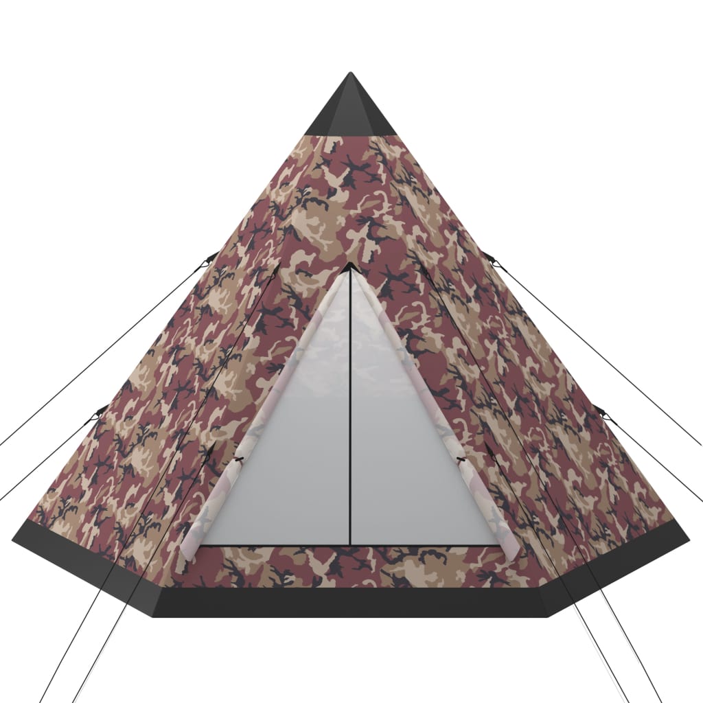 vidaXL četrvietīga telts, daudzkrāsaina