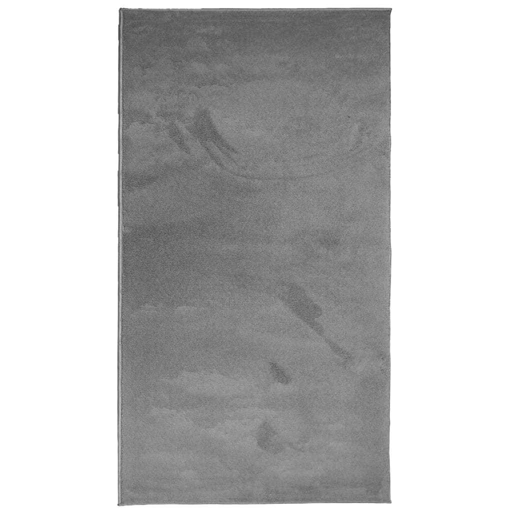 vidaXL paklājs OVIEDO, īsa spalva, antracītpelēks, 80x150 cm