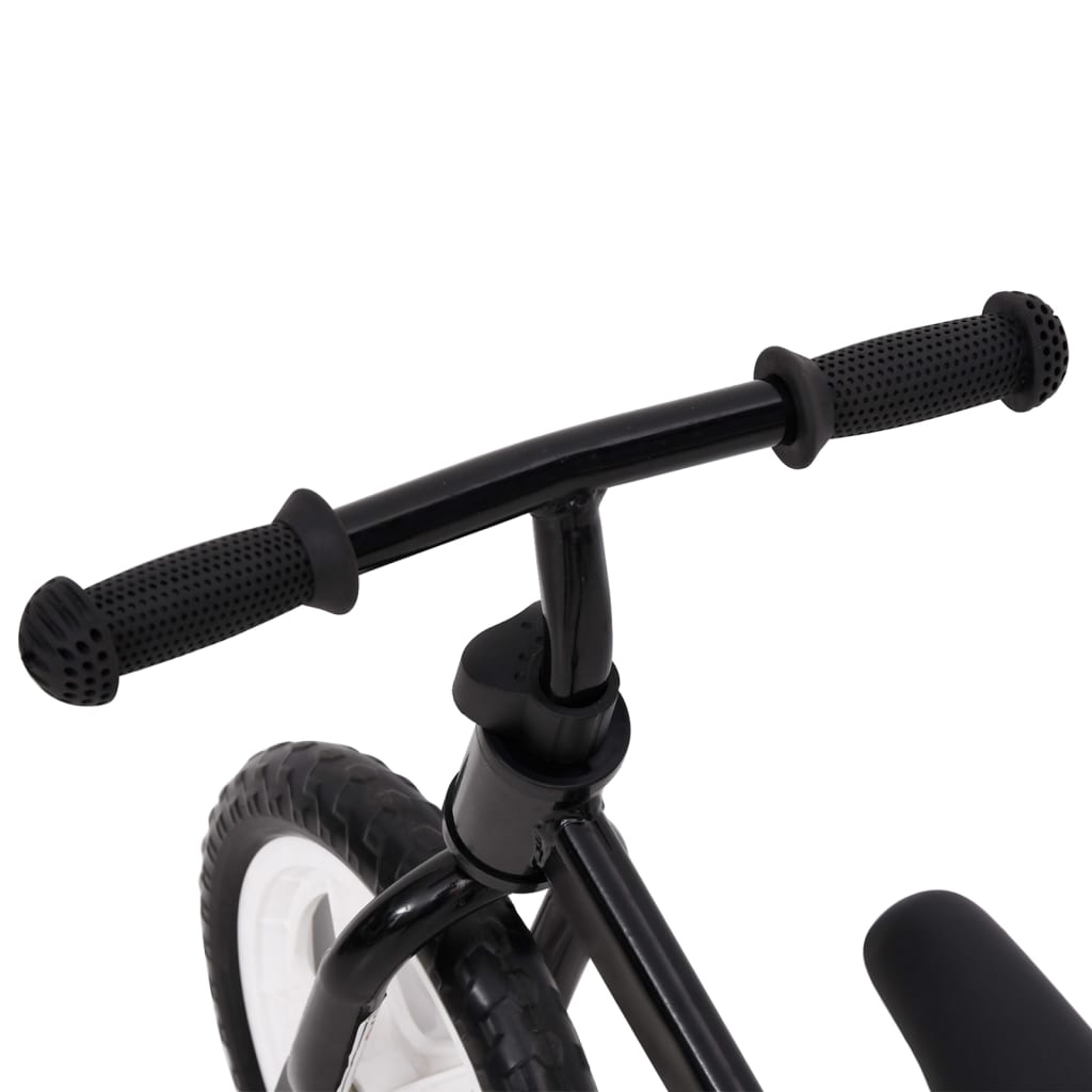 vidaXL līdzsvara velosipēds, 9,5 collu riteņi, melns