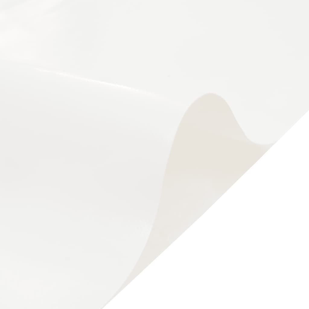 vidaXL brezenta pārklājs, balts, 3x5 m, 650 g/m²