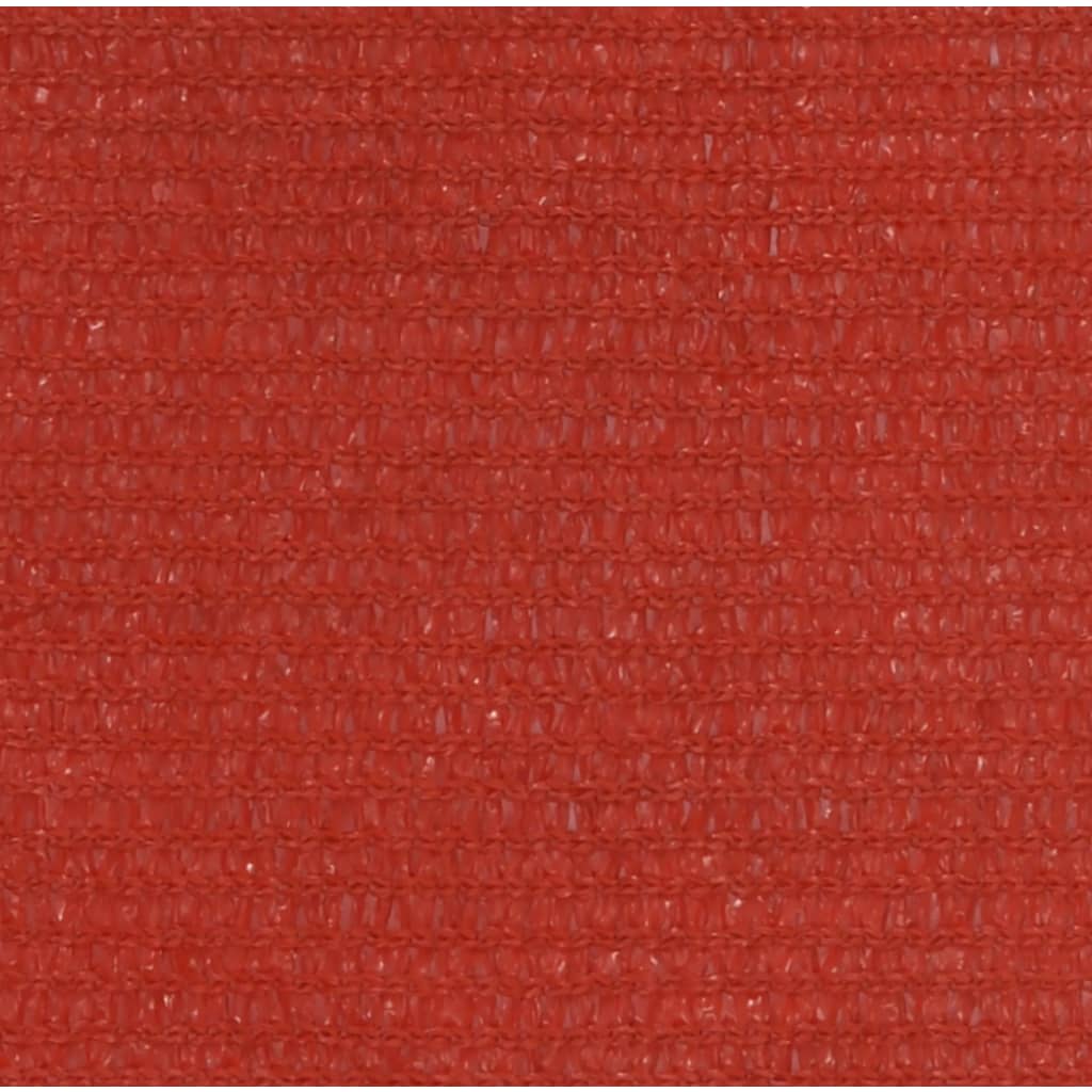 vidaXL saulessargs, 160 g/m², sarkans, 5x6x6 m, HDPE