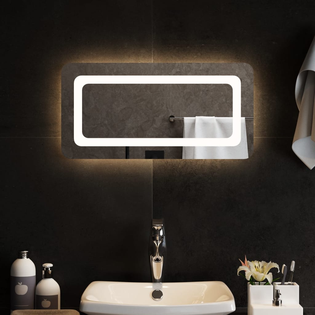 vidaXL vannasistabas spogulis ar LED, 60x30 cm