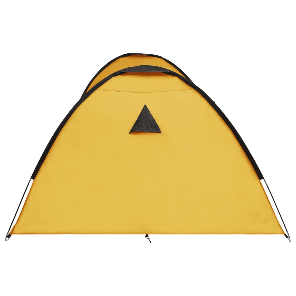 vidaXL iglu telts, 650x240x190 cm, astoņvietīga, dzeltena